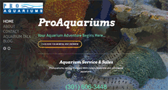 Desktop Screenshot of pro-aquariums.com